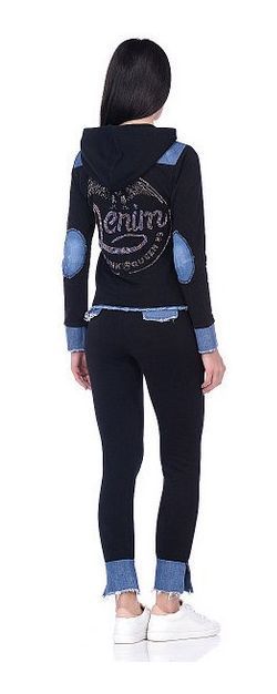 Punk Queen Брючный костюм с джинсовыми вставками Punk Queen