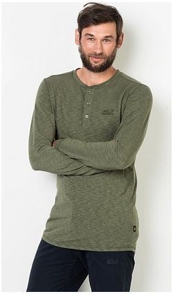 Jack Wolfskin Футболка демисезонная мужская Jack Wolfskin Winter Travel Henley Men
