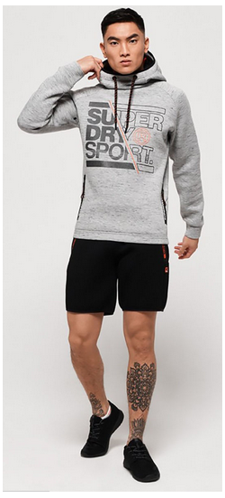 SuperDry Sport & Snow Классическая толстовка Superdry Core Gym Tech Stretch Graphic Overhead Hoodie