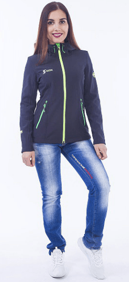 Snow Headquarter Стильная женская ветровка В Snow Headquarter Windstopper -8702