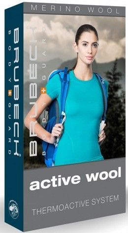 BRUBECK Футболка спортивная женская длинный рукав Brubeck  Active Wool