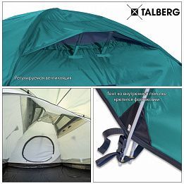 Talberg Легкая двухслойная палатка с большим тамбуром Talberg Malm 2