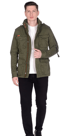 SuperDry Sport & Snow Куртка хлопковая для мужчин Superdry Classic Rookie 4 Pocket Jacket