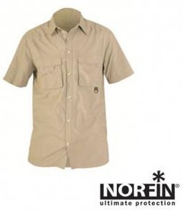 Norfin Рубашка с коротким рукавом мужская Norfin Cool Sand