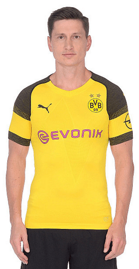 Puma Футболка влагоотводящая Puma BVB Authentic Home Shirt