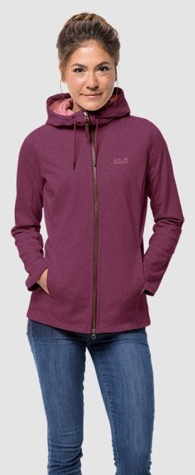 Jack Wolfskin Женская куртка из флиса Jack Wolfskin Riverland Hooded Jacket W