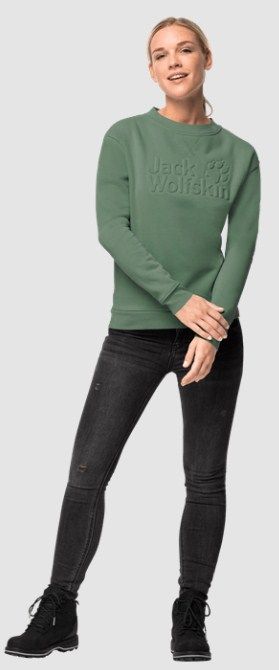 Jack Wolfskin Женский мягкий свитшот Jack Wolfskin Winter Logo Sweartshirt W