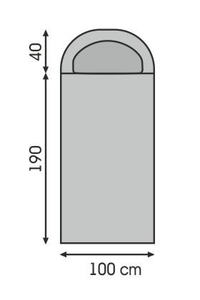 Talberg Спальник одеяло с подголовником комфорт Talberg - ALB -5 ( +15)