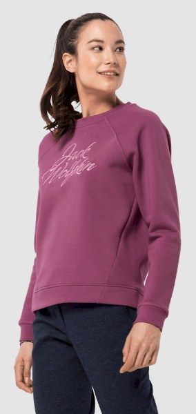 Jack Wolfskin Женский мягкий свитшот Jack Wolfskin Winter Logo Sweartshirt W