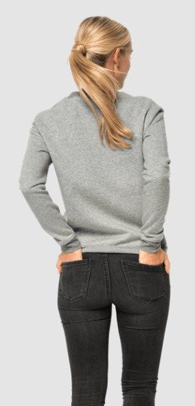 Jack Wolfskin Женский мягкий свитшот Jack Wolfskin Winter Logo Sweartshirt W