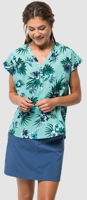 Jack Wolfskin Стильная легкая футболка Jack Wolfskin Victoria Tropical Shirt W