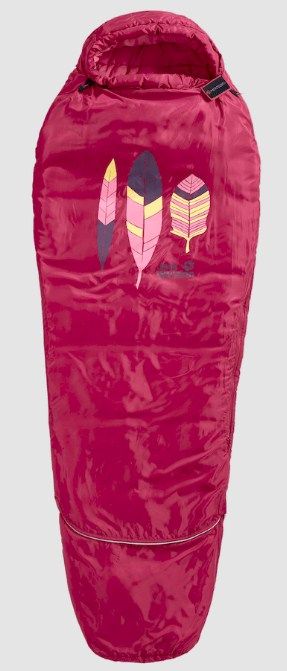 Jack Wolfskin Легкий детский спальник с левой молнией Jack Wolfskin Grow Up Kids (комфорт +10)