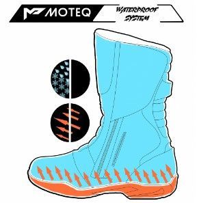 MOTEQ! Moteq - Туристические мотоботинки Air Tech 3/4