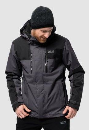 Jack Wolfskin Куртка стильная для мужчин Jack Wolfskin Jasper 3in1 Men