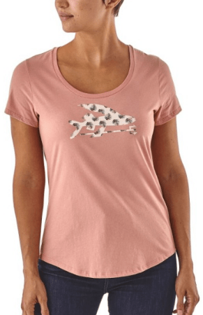 Футболка из хлопка Patagonia Flying Fish Organic Scoop T-Shirt
