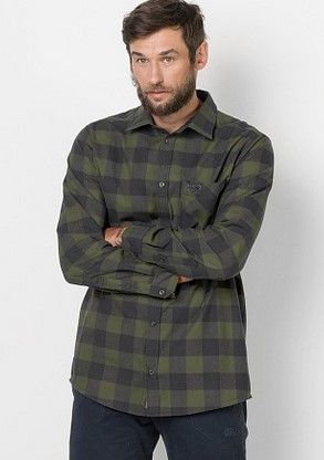 Jack Wolfskin Стильная мужская рубашка Jack Wolfskin Red River Shirt