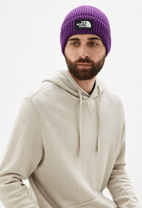 The North Face Шапка с отворотом The North Face Logo Box Cuffed Beanie