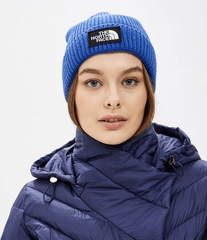 The North Face Шапка с отворотом The North Face Logo Box Cuffed Beanie