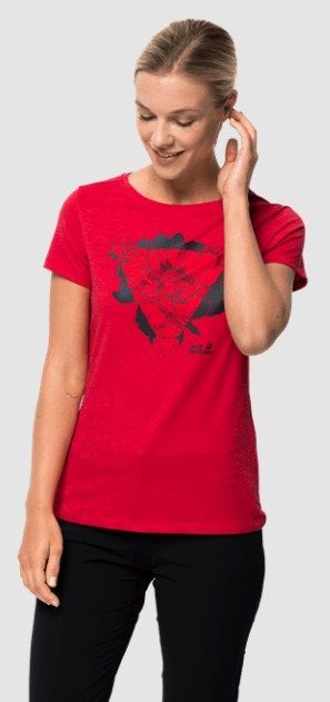 Jack Wolfskin Яркая женская футболка Jack Wolfskin Hana T W