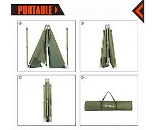 KingCamp Удобная кровать для путешествий King Camp 2011 Hard Camping Cot L
