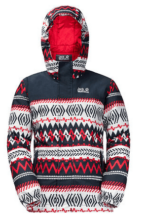 Jack Wolfskin Удобная куртка для мальчиков Jack Wolfskin B Kajak Printed Falls Jkt