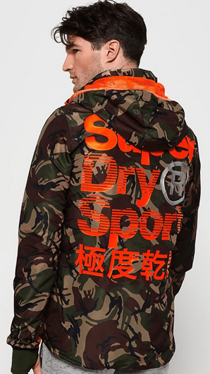 SuperDry Sport & Snow Спортивная ветровка Superdry Sprint Attacker Camo Jacket