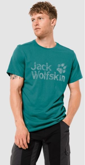 Удобная мужская футболка Jack Wolfskin Brand Logo T M