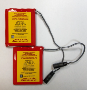 Отличный ккомплект аккумуляторов для рукавиц с подогревом RedLaika RL-P-03 2 шт.