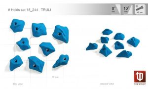 Набор прочных зацепов для скалолазания Top Point Truli #244