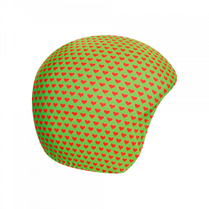 Нашлемник для спортивного шлема Coolcasc 102 Green Red Hearts
