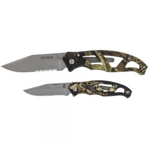 Ножи складные походные Gerber Paraframe Combo,Mossy Oak