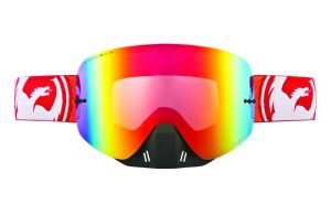 Спортивная маска оправа линзы Dragon Alliance NFX ( Fade Orange, Red Ionized + Clear)