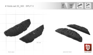 Комплект скалолазных зацепов Top Point Split II #300