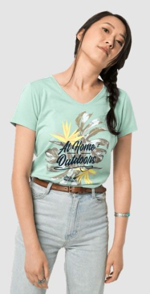 Летняя футболка для женщин Jack Wolfskin At Home T W