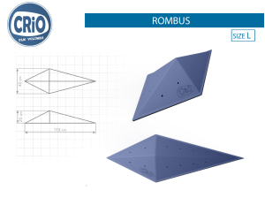 Накладной рельеф для скалолазания Crio Holds Rombus