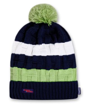 Стильная шапка с помпоном Kama K21