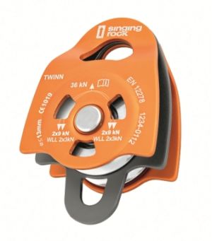 Блок ролик долговечный Singing Rock - Pulley Twin Roll