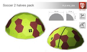 Яркий набор рельефов для скалолазания Top Point Soccer 2 Halves Pack