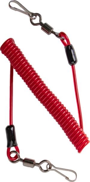 Спиралевидный привязной шнур с двумя карабинами Венто