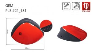 Формовой рельеф для скалолазания с двойной текстурой Top Point Gem