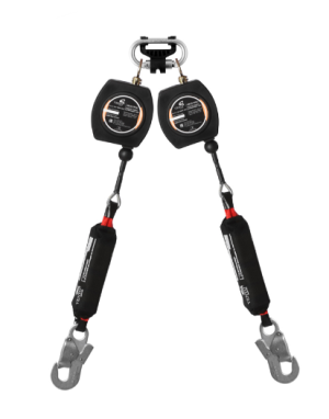 Двухплечевое СИЗ Венто НВ-02 трос втягивающего типа с карабинами Стальной Монтажный малый (2022)