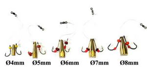 Мормышка латунная для ловли рыбы упаковка штук Балда Бисер Россия 10