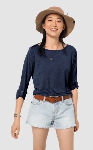 Летняя футболка с длинным рукавом Jack Wolfskin Coral Coast 3/4 T W