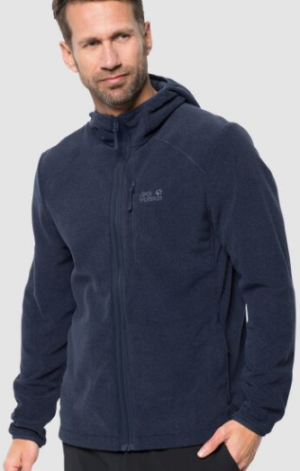 Толстовка флисовая М Jack Wolfskin Skywind Hooded Jacket
