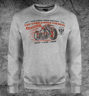 Качественный свитшот с мотоциклом Макс-Экстрим
