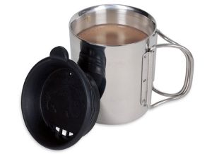 Походная Термокружка из нержавеющей стали со складной ручкой Tatonka Thermo 350