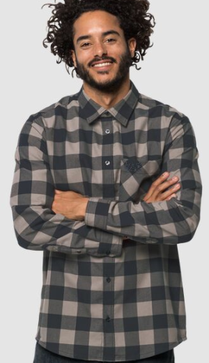 Стильная мужская рубашка Jack Wolfskin Red River Shirt