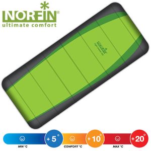 Мешок одеяло для похода с левой молнией комфорт Norfin - Light Comfort 200 ( +10)