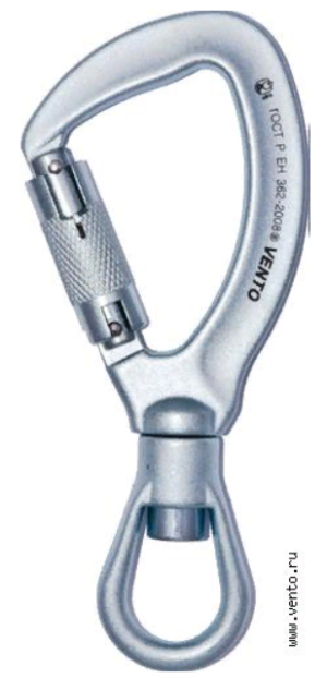 Стальной карабин с вертлюгом автомат Венто с байонетной муфтой