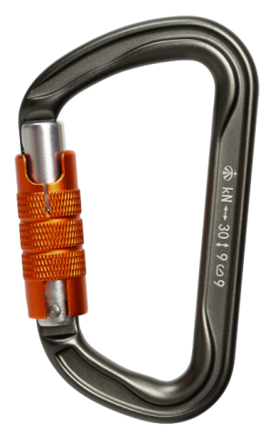 Карабин трапеция с автоматической муфтой Keylock Вертикаль Gray